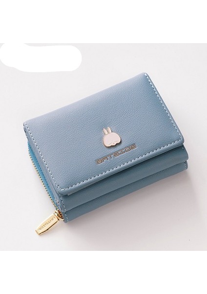 Kare Bayan Cüzdan Üç Katlı Çok Fonksiyonlu Kartlık (Yurt Dışından)