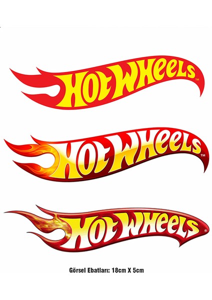 Hotwheels 3 Adet Ütü ile Yapışan Tekstil Dtf Baskı