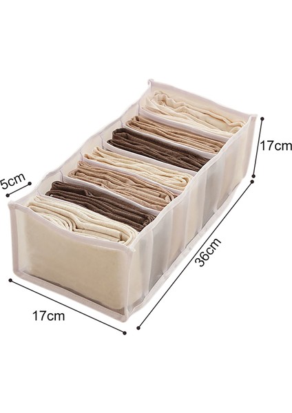 Beyaz L Tarzı Dolap Katlanabilir Iç Çamaşırı Depolama Organizatör Depolama Bölücüler Çekmece Organizatör Çorap Giysiler Için 7 Izgara Kutusu Ayrılmış Çorap (Yurt Dışından) fiyatları