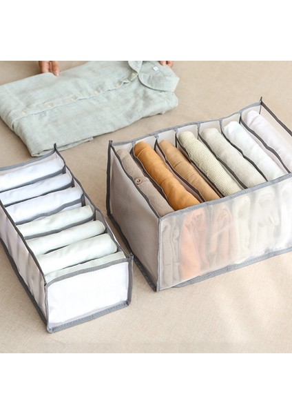 Beyaz L Tarzı Dolap Katlanabilir Iç Çamaşırı Depolama Organizatör Depolama Bölücüler Çekmece Organizatör Çorap Giysiler Için 7 Izgara Kutusu Ayrılmış Çorap (Yurt Dışından) modelleri