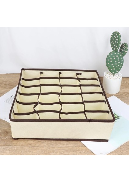 33X16X9CM Stili Katlanabilir Ev Depolama Dokunmamış Eşarp Çorap Sutyen Organizatör Saklama Kutusu Iç Çamaşırı Sutyen Için Çekmece Klozet Organizatörleri Kutuları (Yurt Dışından) indirimleri