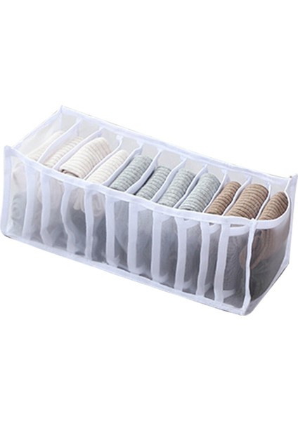 Beyaz 11 Izgara Stili Çorap Için Yurt Klozet Organizatörü Ev Ayrılmış Iç Çamaşırı Saklama Kutusu 7 Izgaralar Sutyen Organizatörü Katlanabilir Çekmece Organizatörü (Yurt Dışından) fiyatları