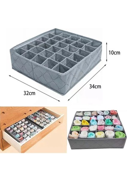 Almaçanta Stili 30 Izgaralar Katlanabilir Iç Çamaşırı Çekmece Organizatörleri Depolama Bölücüler Klozet Organizatör Saklama Kutusu Giysiler Için Sütyen Atkılar Kravatlar Çorap (Yurt Dışından) indirimleri