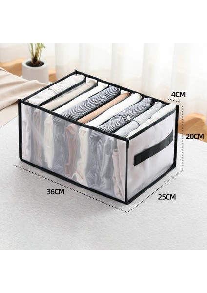 32X25X17 Stili Klozet Düzenleyici Kot Bölmesi Saklama Kutusu Düzenleyici Çekmeceler Katlanabilir Iç Çamaşır Düzenleyiciler Organizador De Armario Para Ropa (Yurt Dışından) fiyatları