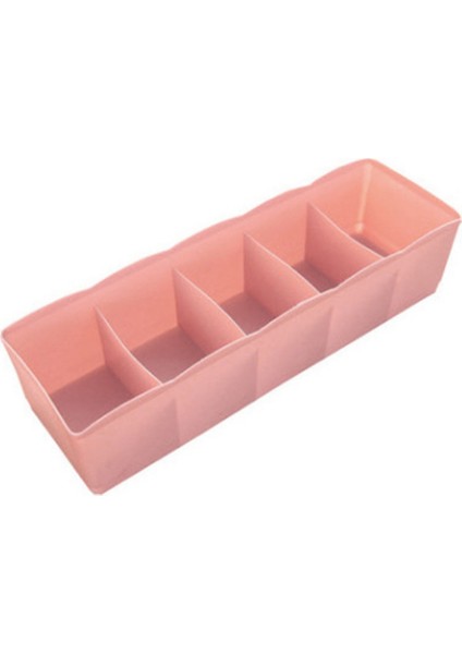 Pembe Tarzı Plastik Çekmece Tipi Saklama Kutusu Ev Masaüstü Iç Çamaşırı Çorap Sutyen Iç Çamaşırı Kravat Bölmeli Saklama Kutusu (Yurt Dışından)