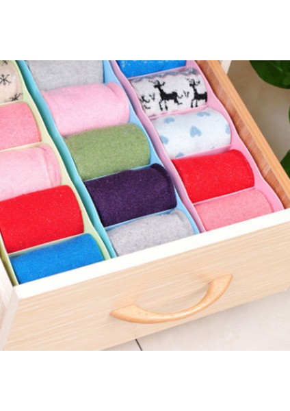 Pembe Tarzı Plastik Çekmece Tipi Saklama Kutusu Ev Masaüstü Iç Çamaşırı Çorap Sutyen Iç Çamaşırı Kravat Bölmeli Saklama Kutusu (Yurt Dışından) fırsatları