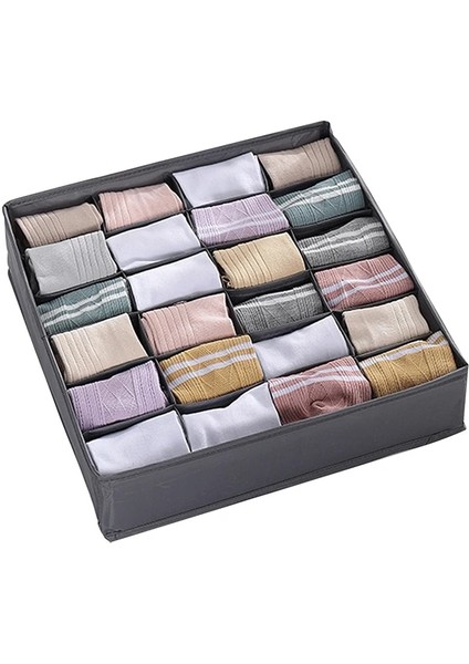 Bordo Tarzı Klozet Organizatör Saklama Kutusu Katlanabilir Iç Çamaşırı Organizatörleri Depolama Bölücüler Çekmece Organizatör Çorap Giysiler Için 24 Izgara Kutusu (Yurt Dışından) indirimleri