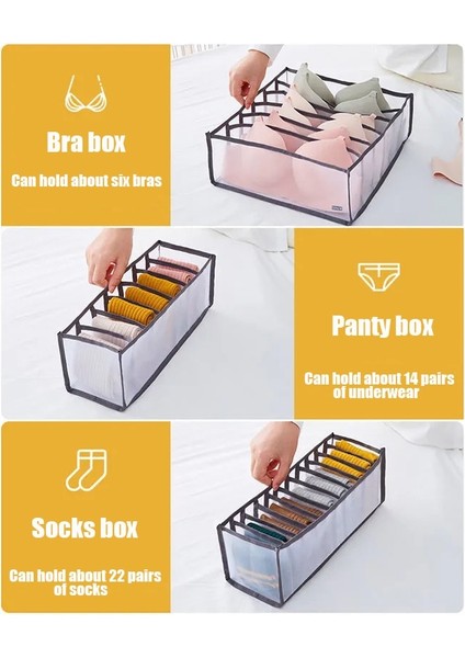 3'ü 1 Arada Stil Sutyen Iç Çamaşırı Depolama Organizatör Çekmece Dolap Organizatörleri Iç Çamaşırı Atkılar Için Bölücü Kutular Çorap Kot Saklama Kutuları Yıkanabilir (Yurt Dışından) modelleri