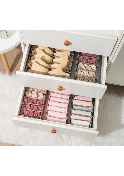 BLACK11GRID Stili Katlanabilir Çekmece Organizatör Kutusu Iç Çamaşırı Sutyen Dolap Organizatör Ev Kabine Bölücü Iç Çamaşırı Atkılar Için Saklama Kutusu Çorap Sutyen (Yurt Dışından) fırsatları