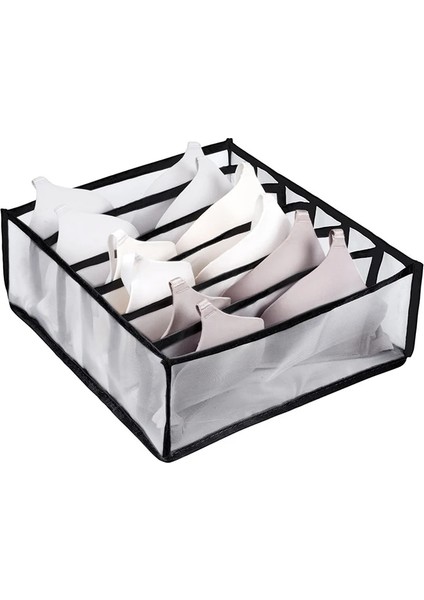 6 Izgara -Siyah Stil Iç Giyim Sutyen Organizatör Saklama Kutusu Çekmece Klozet Organizatörleri Iç Giyim Atkılar Için Bölücü Kutular Çorap Sutyen Organizatör Çekmeceleri (Yurt Dışından)