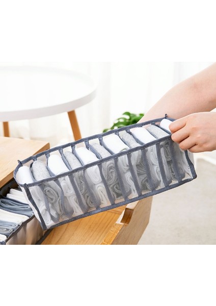 Gri Tarzı 6 Izgaralar Iç Çamaşırı Sütyen Çorap Külot Saklama Kutuları Dolap Organizatörleri Dolap Dolap Ev Düzenleme Çekmece Bölücü Yurt Organizatörü (Yurt Dışından) fırsatları