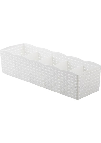 Beyaz Stil Sıcak 5 Izgara Çorap Iç Depolama Sepeti Dolap Organizatör Kutusu Havlu Konteyner Ev Gereçleri (Yurt Dışından)