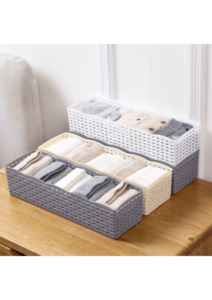 Beyaz Stil Sıcak 5 Izgara Çorap Iç Depolama Sepeti Dolap Organizatör Kutusu Havlu Konteyner Ev Gereçleri (Yurt Dışından) modelleri