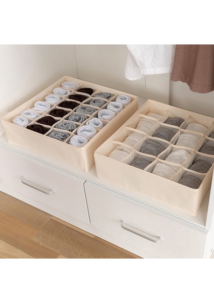 16 Grids Gray Style Izgaralar Iç Çamaşırı Depolama Organizatör Bej Ev Dolap Çekmece Bölünmüş Saklama Kutusu Dolap Için Giysi Organizatör (Yurt Dışından) fiyatları