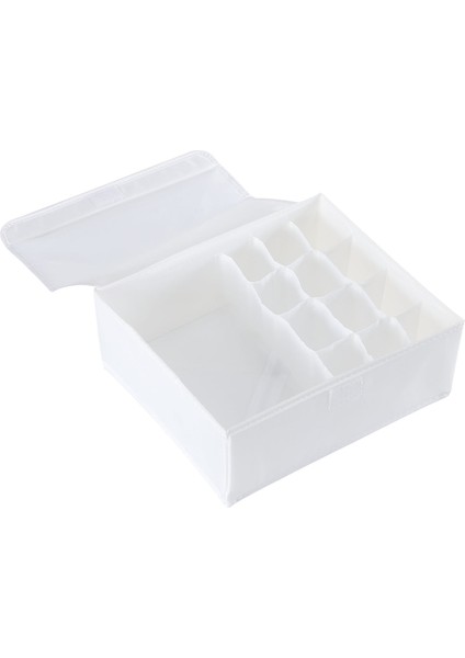 Beyaz 13 Izgara Stili Izgaralar Katlanabilir Iç Çamaşırı Saklama Kutusu Çekmece Sütyen Çorap Kravat Organizatör Çok Fonksiyonlu Oxford Dolap Çekmece Organizatörleri (Yurt Dışından)