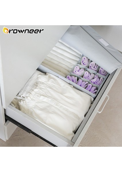 Beyaz 13 Izgara Stili Izgaralar Katlanabilir Iç Çamaşırı Saklama Kutusu Çekmece Sütyen Çorap Kravat Organizatör Çok Fonksiyonlu Oxford Dolap Çekmece Organizatörleri (Yurt Dışından) modelleri