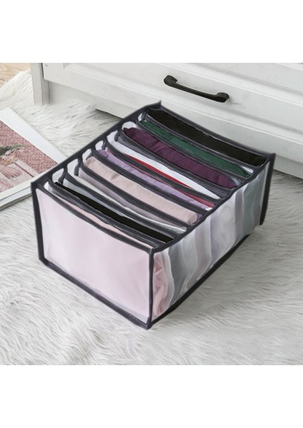 Siyah 32X25X17CM Stili Klozet Düzenleyici Kot Bölmesi Saklama Kutusu Düzenleyici Çekmeceler Katlanabilir Iç Çamaşır Düzenleyiciler Organizador De Armario Para Ropa (Yurt Dışından) fiyatları