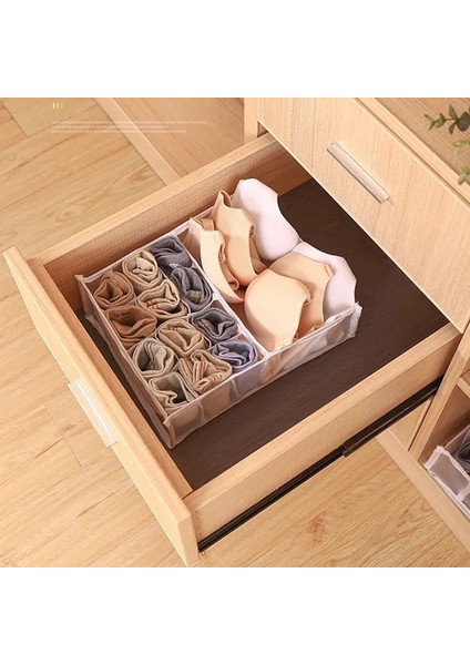 Siyah 8 Izgara Stili Izgaralar Yurt Klozet Organizatör Iç Çamaşırı Çorap Ev Ayrılmış Saklama Kutusu Sutyen Depolama Katlanabilir Çekmece Organizatör Kutusu (Yurt Dışından) fırsatları