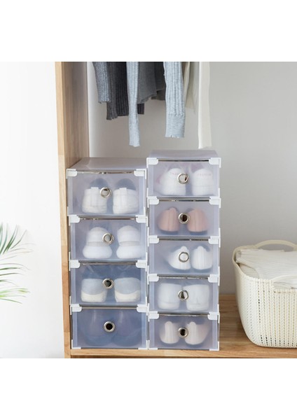 Siyah Stil 31X20X11CM Katlanabilir Plastik Saklama Kutusu Kalınlaşmak Sandık Elbise Ayakkabı Çekmeceleri Ev Için Temizle Depolama Organizatör Yerden Tasarruf Aksesuarları (Yurt Dışından) fırsatları