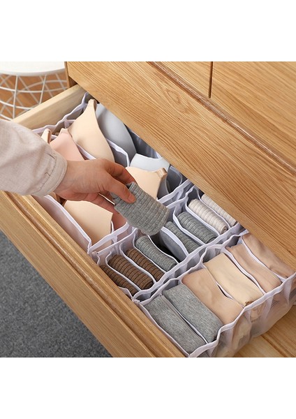 Pembe-6 Izgara Stili Yeni Iç Çamaşırı Sutyen Organizatör Saklama Kutusu Bölmeleri ile Çekmece Dolap Organizatörleri Kutuları Iç Çamaşırı Atkı Çorap Sutyen Sıcak Satış (Yurt Dışından)