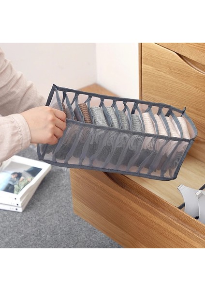 Pembe-6 Izgara Stili Yeni Iç Çamaşırı Sutyen Organizatör Saklama Kutusu Bölmeleri ile Çekmece Dolap Organizatörleri Kutuları Iç Çamaşırı Atkı Çorap Sutyen Sıcak Satış (Yurt Dışından) indirimleri