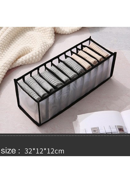 Siyah-11 Izgara Kutusu Stili Çekmece Organizatörleri Sutyen Külot Iç Çamaşırı Organizatör Saklama Kutuları Ev Organizadores Dolap Çekmece Bölücü Organizador Aksesuarları (Yurt Dışından) fiyatları