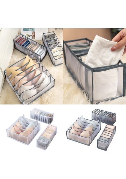 No.5 Tarzı Iç Çamaşırı Sutyen Organizatör Saklama Kutusu Yurdu Ev Dolap Çekmece Organizatörleri Külot Atkılar Için Bölücü Kutuları Çorap Sutyen (Yurt Dışından) fiyatları
