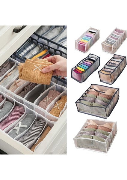 No.5 Tarzı Iç Çamaşırı Sutyen Organizatör Saklama Kutusu Yurdu Ev Dolap Çekmece Organizatörleri Külot Atkılar Için Bölücü Kutuları Çorap Sutyen (Yurt Dışından) indirimleri