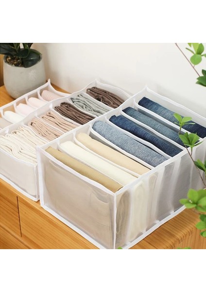 No.2 Tarzı Iç Çamaşırı Saklama Kutusu Kot Giysi Bölmesi Saklama Kutusu Iç Çamaşırı Sutyen Çorap Organizatör Örgü Çekmece Bölücü Yıkanmış Saklama Çantası (Yurt Dışından) fırsatları