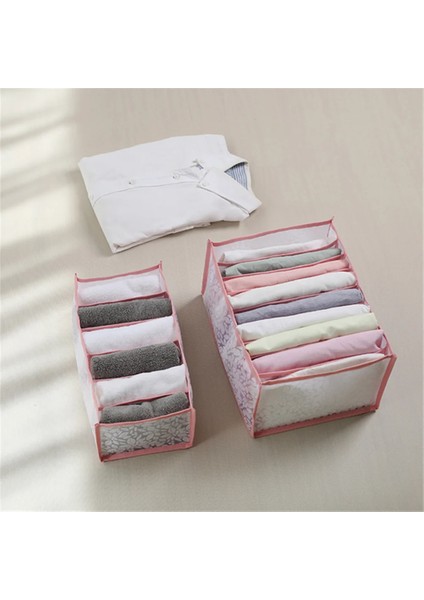 C-Pembe Tarzı Iç Giyim Organizatör Sutyen Saklama Kutusu Dantel Naylon Çekmece Bölücü Dolap Katlanabilir Kravatlar Çorap Şort Çekmece Depolama Organizatör (Yurt Dışından) indirimleri