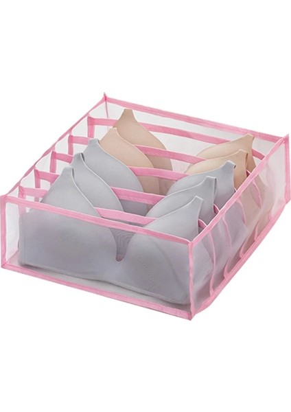 Pembe 6 Izgara Stili Iç Çamaşırı Sütyen Çorap Külot Saklama Kutuları Dolap Organizatörleri Dolap Dolap Ev Organizasyonu Çekmece Bölücü Yatakhane Yerden Tasarruf Edin (Yurt Dışından) fiyatları