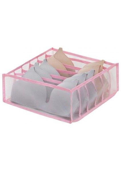 Pembe 6 Izgara Stili Izgaralar Iç Çamaşırı Çorap Sütyen Ayırıcı Saklama Kutusu Dolap Çekmece Düzenleyici (Yurt Dışından) fiyatları