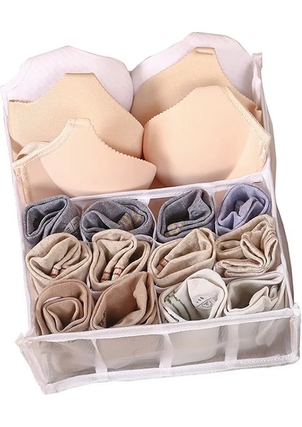 Beyaz 13 Izgara Stili Katlanabilir Çekmece Organizatör Dolap Organizatör Iç Çamaşırı Çorap Ev Kabine Bölücü Saklama Kutusu Giysiler Için Depolama Organizatör (Yurt Dışından)