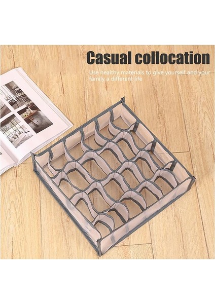 Beyaz 13 Izgara Stili Katlanabilir Çekmece Organizatör Dolap Organizatör Iç Çamaşırı Çorap Ev Kabine Bölücü Saklama Kutusu Giysiler Için Depolama Organizatör (Yurt Dışından) modelleri