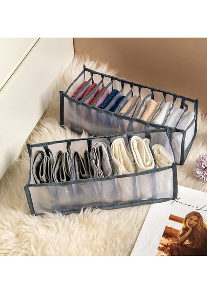 Bej 6 Izgara Stili Iç Çamaşırı Sutyen Organizatör Saklama Kutusu Çekmece Dolap Organizatörleri Iç Çamaşırı Için Kutular Atkı Çorap Sutyen (Yurt Dışından) indirimleri
