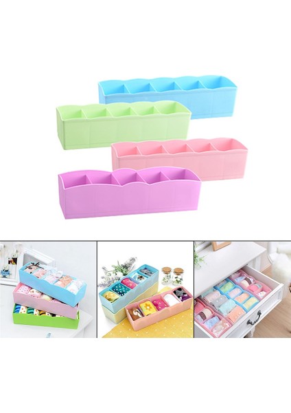 Gri Stil 5 Izgaralı Saklama Kutusu 5 Izgaralar Dolap Saklama Kutusu Sepet Organizatör Kadın Erkek Çorap Sutyen Iç Çamaşırı Saklama Kutusu Plastik Konteyner Organizatör Kozmetik (Yurt Dışından) fiyatları