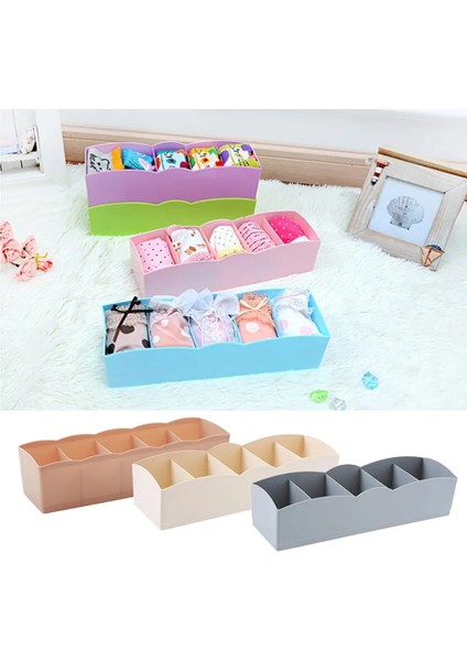 Gri Stil 5 Izgaralı Saklama Kutusu 5 Izgaralar Dolap Saklama Kutusu Sepet Organizatör Kadın Erkek Çorap Sutyen Iç Çamaşırı Saklama Kutusu Plastik Konteyner Organizatör Kozmetik (Yurt Dışından) modelleri