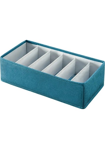 6 Izgara Koyu Yeşil Stili Yeni Katlanabilir Iç Çamaşırı Çekmece Organizatörleri Bölücüler Dolap Dresser Giysi Saklama Organizatör Kutusu Sütyen Atkılar Kravatlar Çorap Kutuları (Yurt Dışından)