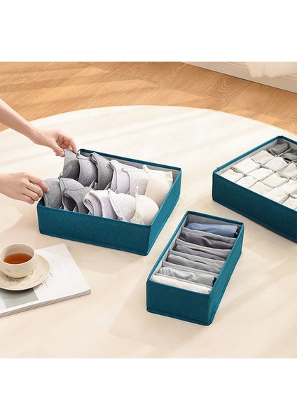 6 Izgara Koyu Yeşil Stili Yeni Katlanabilir Iç Çamaşırı Çekmece Organizatörleri Bölücüler Dolap Dresser Giysi Saklama Organizatör Kutusu Sütyen Atkılar Kravatlar Çorap Kutuları (Yurt Dışından) fiyatları