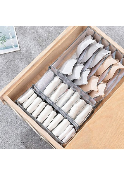 Beyaz-7 Hücre Stili Et Katlanabilir Iç Sutyen Organizatör Saklama Kutusu Çekmeceli Klozet Organizatörleri Bölücü Kutular Yatak Odası Dolap Klozet Organizatör (Yurt Dışından) indirimleri
