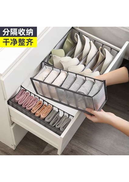 7 Izgara Stili Dolap Saklama Kutusu Katlanır Iç Çamaşırı Saklama Çantası Saklama Çantası Çekmece Saklama Çantası Çorap Çok Fonksiyonlu (Yurt Dışından) modelleri