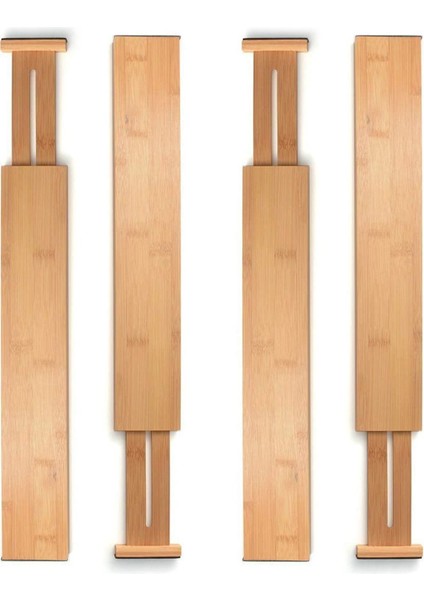 43X6X1.5CM Stili Genişletilebilir Ayarlanabilir Bambu Çekmece Bölücü Dıy Depolama Rafları Ev Bebek Yerden Tasarruflu Bölme Araçları (Yurt Dışından) fırsatları