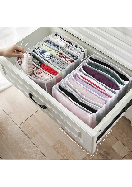 Pembe 7 Izgara M Stili Kot Saklama Kutuları Klozet Organizatörü Katlanabilir Iç Çamaşır Organizatörleri Pantolon Depolama Bölmeleri Çekmece Organizatörü Gardırop Organizatörü (Yurt Dışından) fırsatları