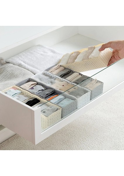 Gri Stil Sıcak 5 Izgara Çorap Iç Depolama Sepeti Dolap Organizatör Kutusu Havlu Konteyner Ev Gereçleri (Yurt Dışından) indirimleri