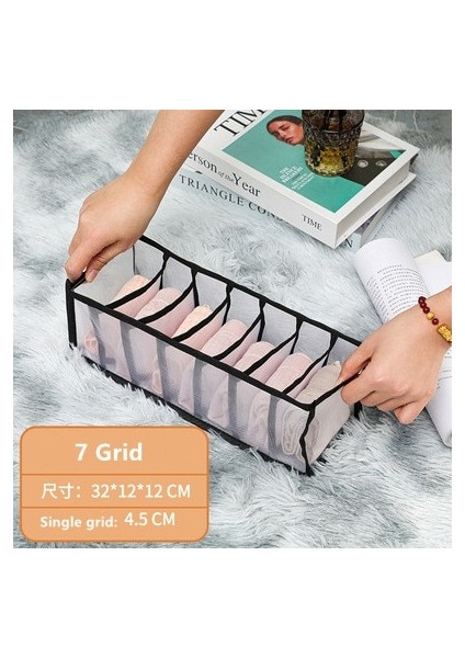 No.12 Tarzı Iç Çamaşırı Saklama Kutusu Kot Giysi Bölmesi Saklama Kutusu Iç Çamaşırı Sutyen Çorap Organizatör Örgü Çekmece Bölücü Yıkanmış Saklama Çantası (Yurt Dışından) fiyatları