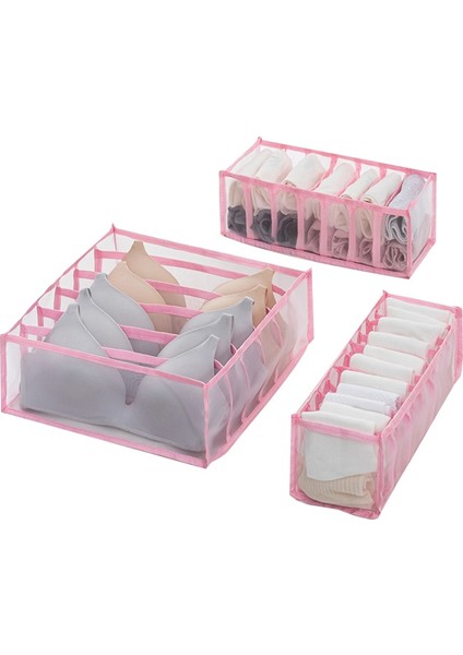 3 Adet-Takım Tarzı Iç Çamaşırı Depolama Organizatör Giysi Saklama Kutusu Çekmece Dolap Organizatörleri Bölücü Kutular Iç Çamaşırı Atkılar Çorap Sutyen (Yurt Dışından) fiyatları