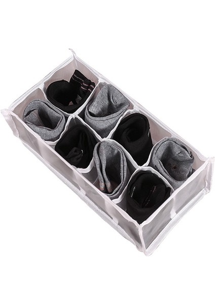 8 Izgara 30X14.5X10CM Stili Yeni Tasarım Iç Çamaşırı Saklama Kutusu Çorap Klozet Organizatör Katlanabilir Çekmece Bölücü Ev Giysileri Organizatör Depolama Ayırma Aracı (Yurt Dışından)