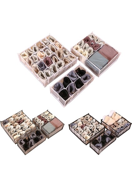 Beyaz 8 Izgara Stili Bölmeli Iç Çamaşırı Saklama Kutusu Çorap Sutyen Külot Organizatör Çekmeceler Sutyen Saklama Kutusu Katlanabilir Çekmece Klozet Organizatör (Yurt Dışından) fırsatları