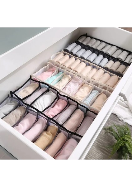 SN0352 Stili Iç Çamaşırı Saklama Kutusu Katlanabilir Çekmece Organizatör Iç Çamaşırı Çorap Şort Sutyen Ev Dolabı Giysi Organizatörleri Yıkanabilir (Yurt Dışından) indirimleri