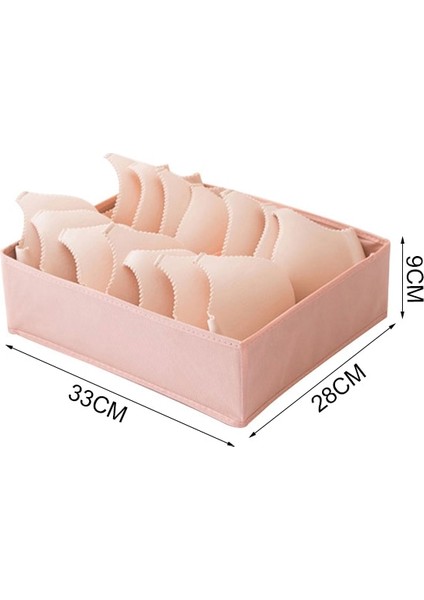 PINK33X28X9CM Style Kot Bölmesi Saklama Kutusu Dolap Organizatör Giysi Ayırma Kutusu Pantolon Çekmece Bölücü Depolama Iç Çamaşırı Sutyen Organizatör (Yurt Dışından) fiyatları